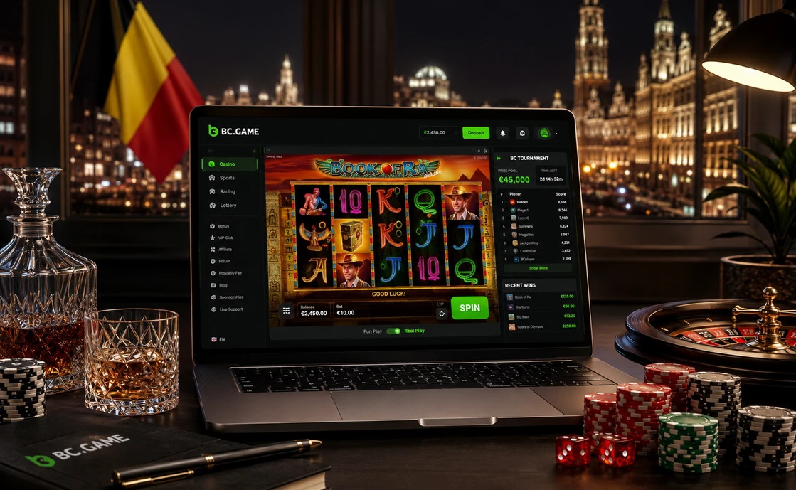 Casinospel gespeeld op BC Game België met Belgische sfeer